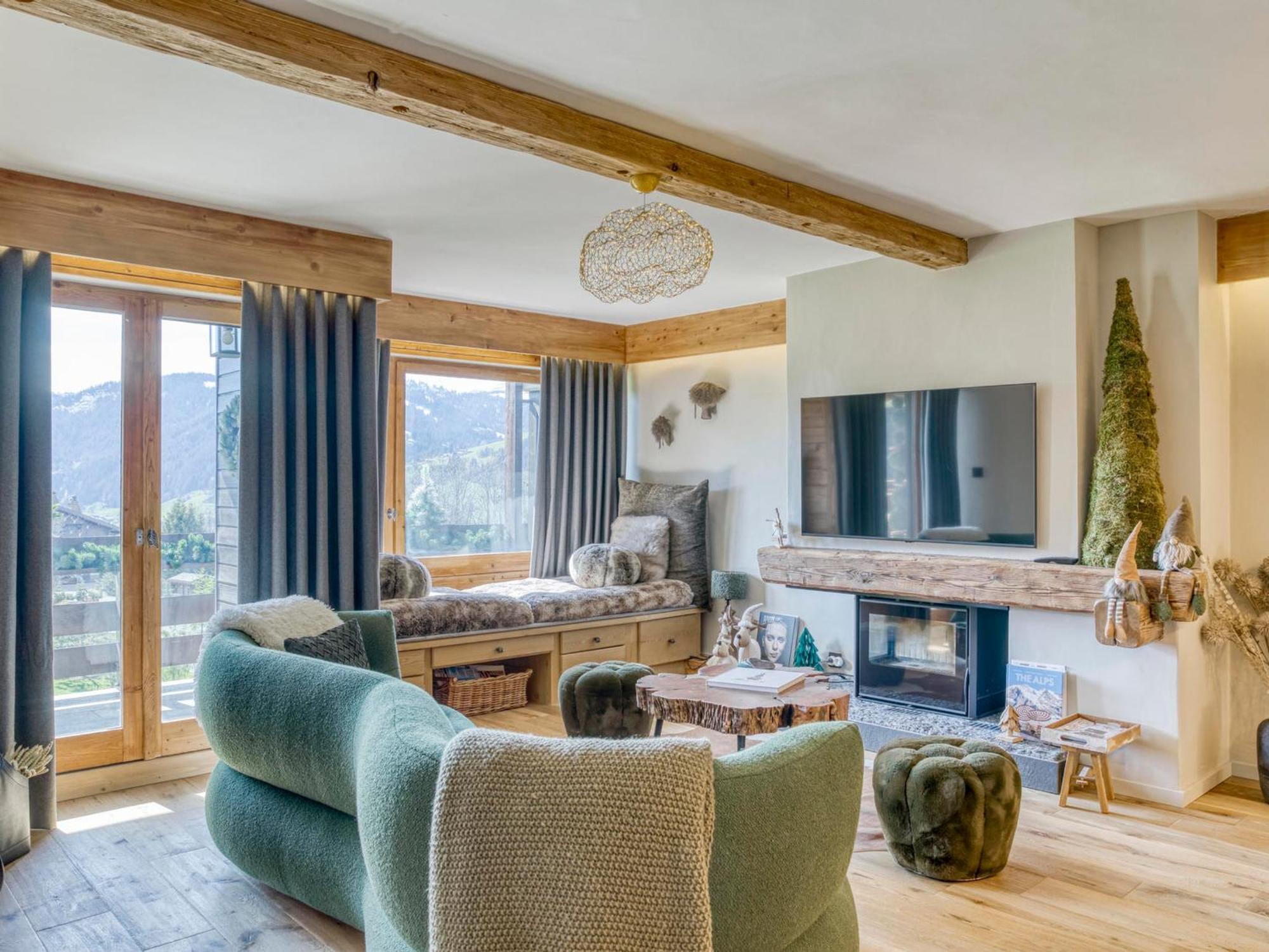 3 Pieces Avec Balcon, Cheminee Et Parking - A 400m Des Pistes Et Du Golf, Mont D'arbois - Fr-1-453-254 Megeve